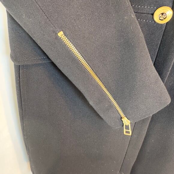 Zara Woman Black Military Blazer Dress | Double Breasted Gold Button | Size S - Picture 6 of 11